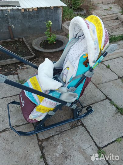 Детские санки коляска