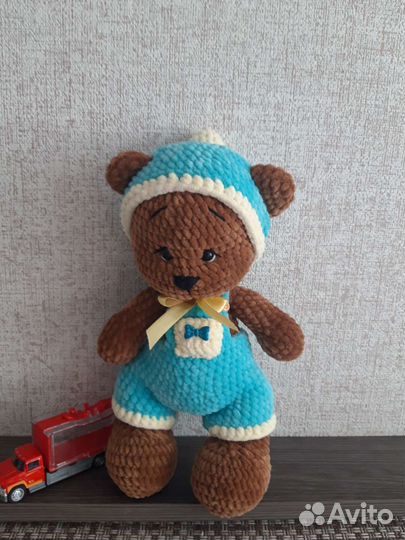 Мишка. Ручная работа. Вязаные игрушки