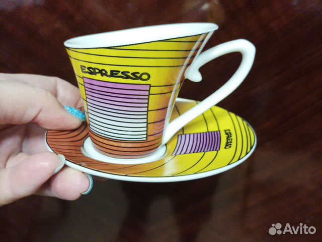 Чашка с блюдцем кофейная