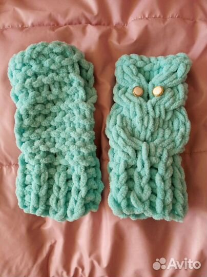 Плюшевые митенки