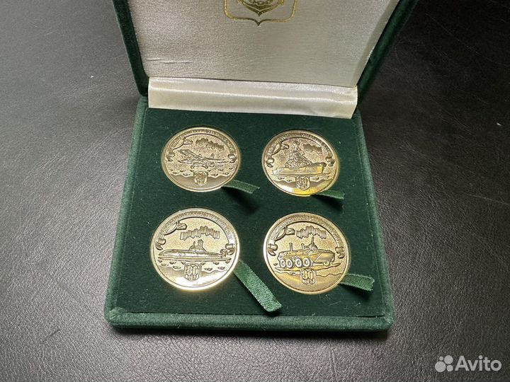 Набор памятных жетонов, выпущенных к 80-летию сф