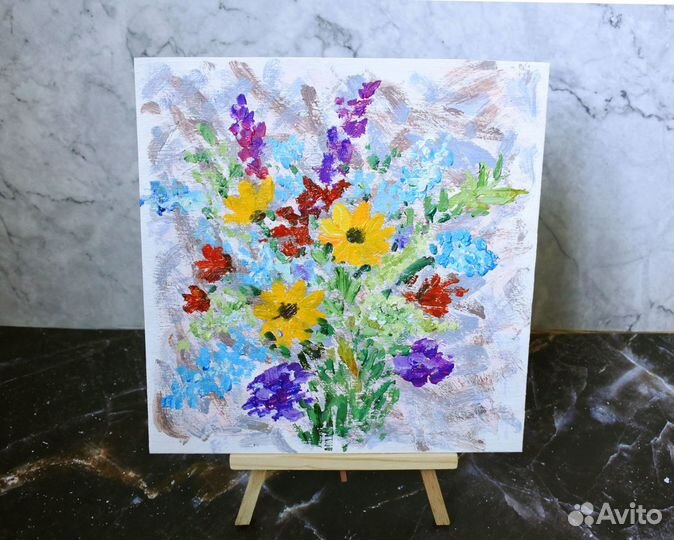 Картина маслом Яркий букет