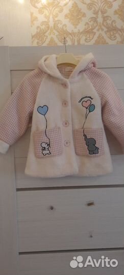 Пальто для девочки 116
