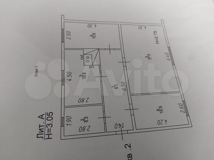 Дом 74,5 м² на участке 27 сот.