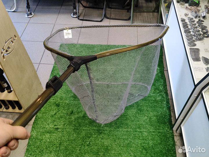 Подсак подсачек телескопический прорезиненный