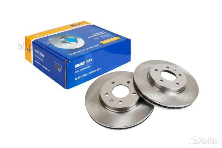 Kraft KT016060 Диск тормозной передний chevrolet C