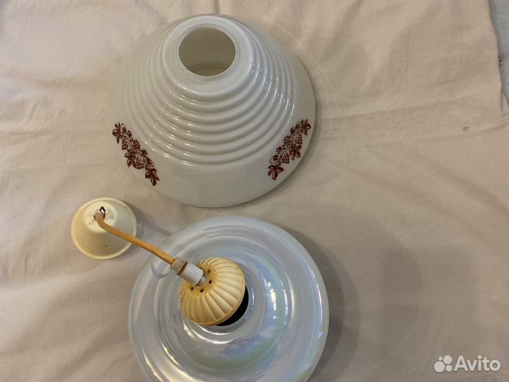 Люстра, Плафон стекло