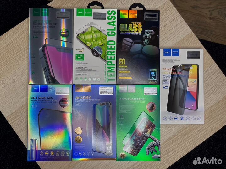 iPhone 13/Pro/Max. Защитные стекла Hoco