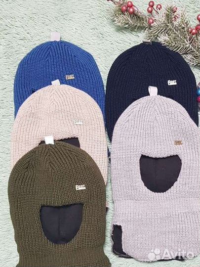 Шапка шлем,шапка со снудом новые