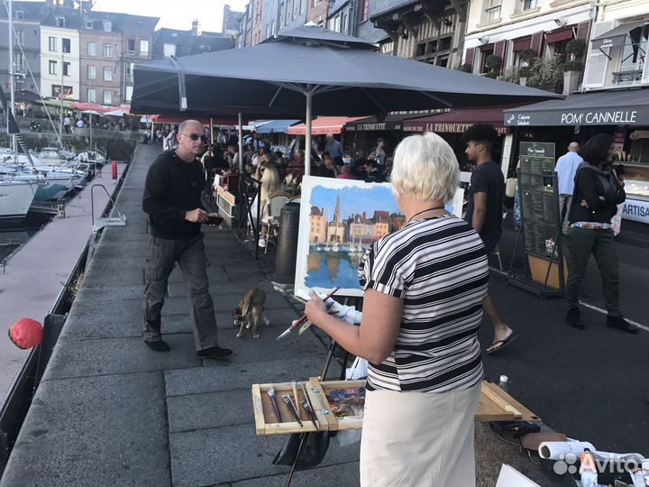 45 Яхты. Онфлер. Франция кисти Анны Давыдченко