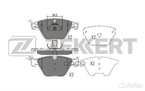 Колодки торм. диск. передн. BMW 5 (F07 F10 F11)