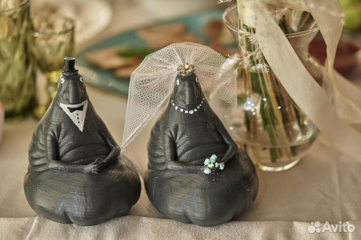 Фигурки Ждунов на свадьбу 3D