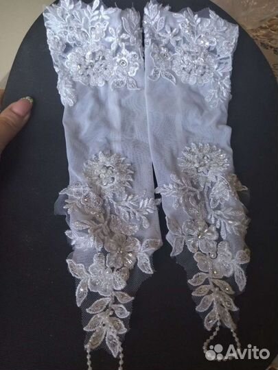 Перчатки свадебные