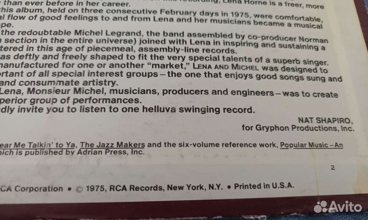 Lp Lena Horne & Michel Legrand - Lena & Michel USA