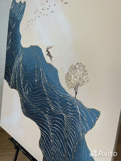 Интерьерная картина текстурная