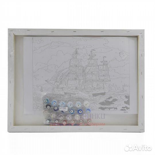 Картина по номерам 40x50 Плетёная корзина с калино