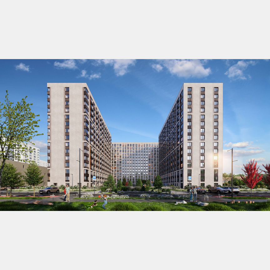 2-к. квартира, 53,8 м², 12/15 эт.