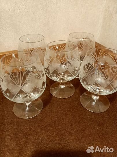 Бокалы, фужеры, стопки хрусталь