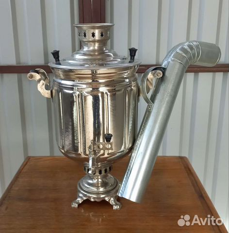 Самовар на дровах 9 л с трубой