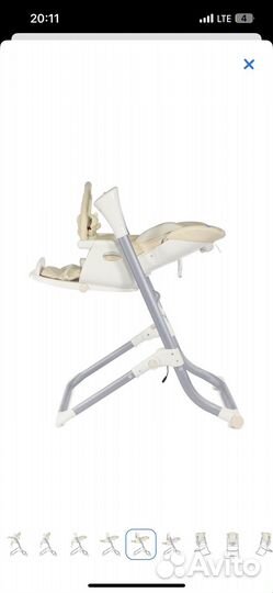 Стульчик качели Babyton 2в1 с пультом Д/У
