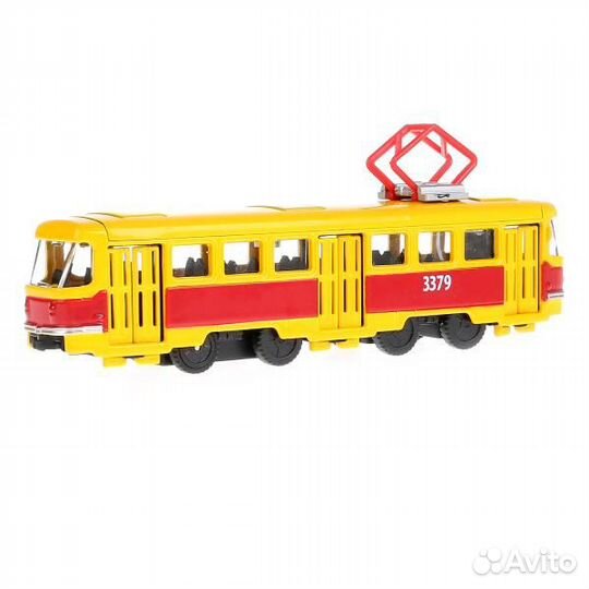 Модель Технопарк металл Трамвай 16,5 см двери, ине