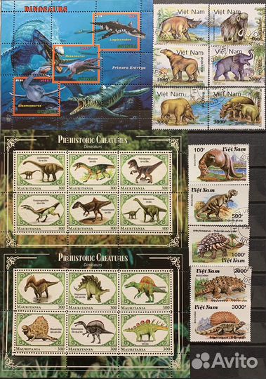 Почтовые марки Динозавры ч.2