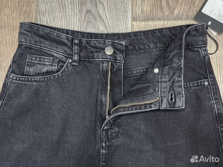 Джинсовая юбка длинная с разрезом 44 размер