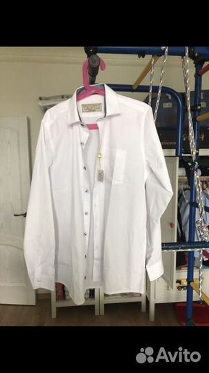 Белая рубашка для мальчика 146-152