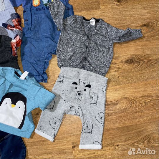 Пакет фирменных вещей на мальчика 6-9 месяцев