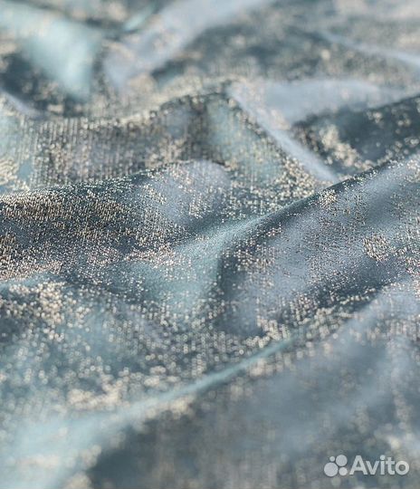 Штора портьерная Аллюр 180x260 см стальной;