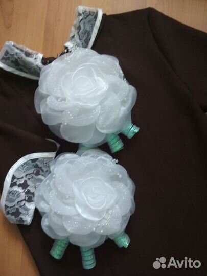 Банты для волос белые