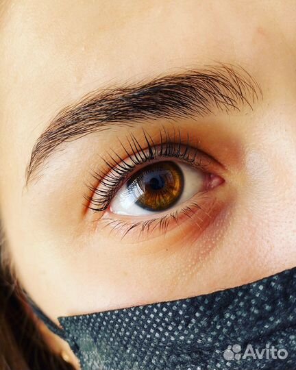 Ламинирование ресниц,оформление бровей