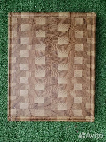 Разделочная доска, торцевая, деревянная