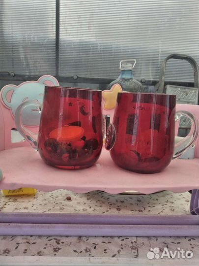 Кружка СССР цветное стекло