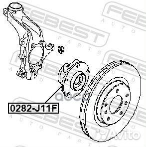 Ступица колеса перед прав/лев nissan qashqai
