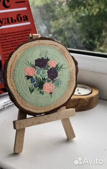 Подсвечники и миникартины. Изделия из спилов