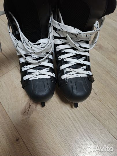 Коньки хоккейные black aqua