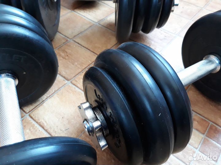 Новые разборные обрезиненные гантели