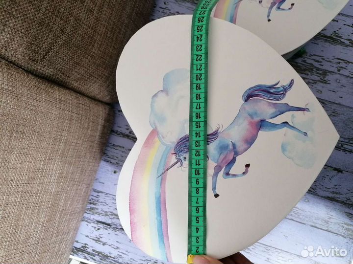 Коробка подарочная, детская с единорогом 1-3 шт ра