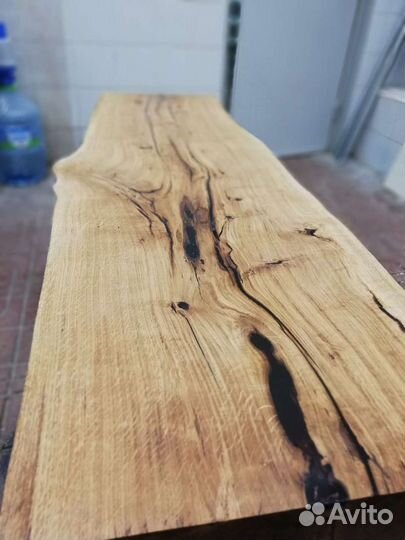 Лавочка из слэба дуба и эпоксидной смолы