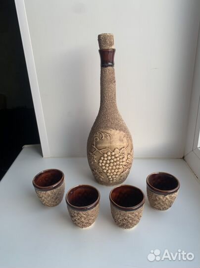 Кувшин глиняный для вина