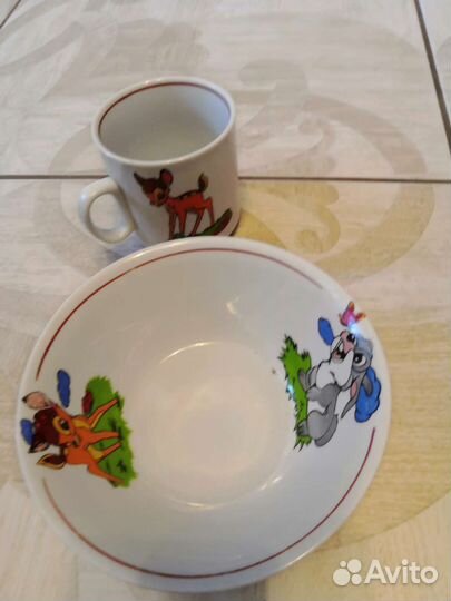 Чашка и миска набор