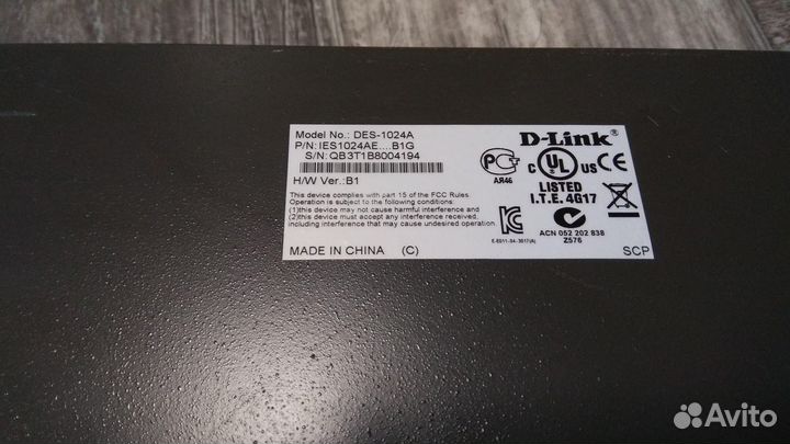 Коммутатор D-Link DES-1016A/B1G,1024A,1024D,1016D