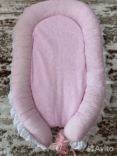 Кокон гнездышко для новорожденных двухсторонний