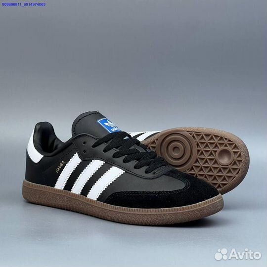 Кроссовки Adidas Samba Black (Арт.92402)