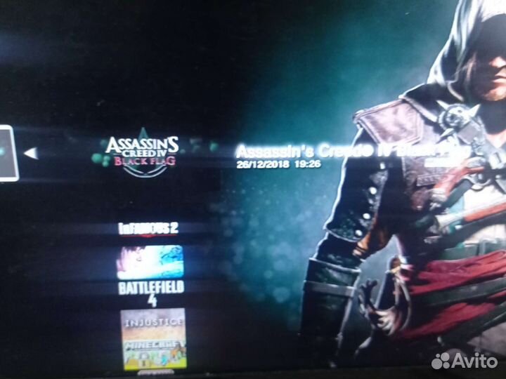 Игровая приставка sony ps3, с двумя дисками игр