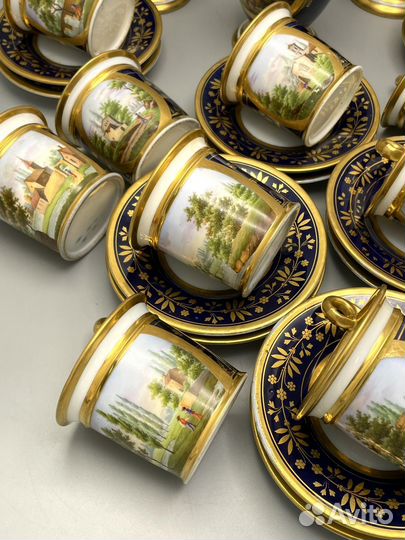 Антикварный сервиз Франция