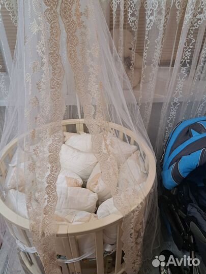 Бортики в кроватку подушки