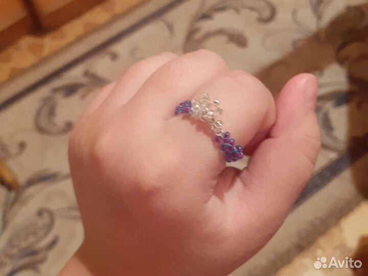 Кольцо из бисера