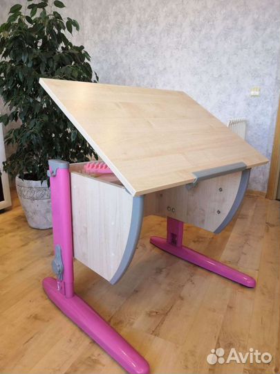Растущий письменный стол, стул для первоклассника